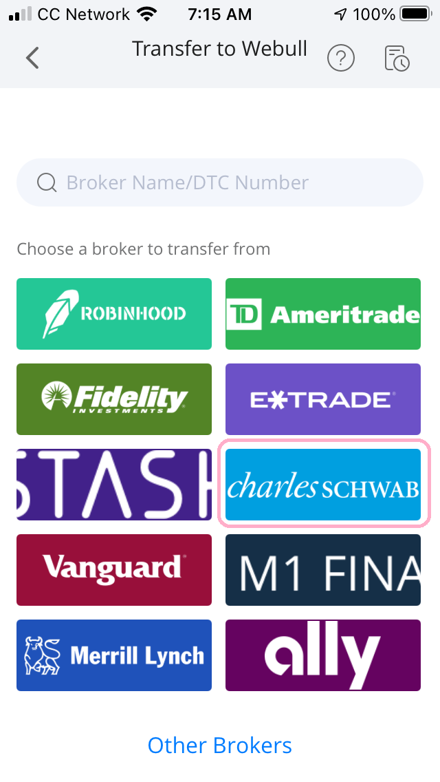 Transfer Firstrade account into Webull